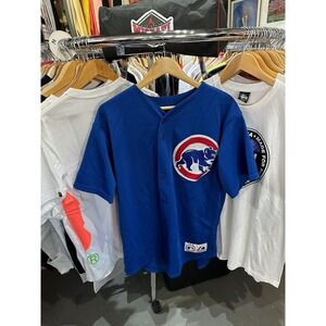 Majestic Chicago Cubs Blue #23 Josh Rivera Jersey Size Large